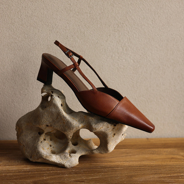 Serelle | Talons Slingback en Cuir