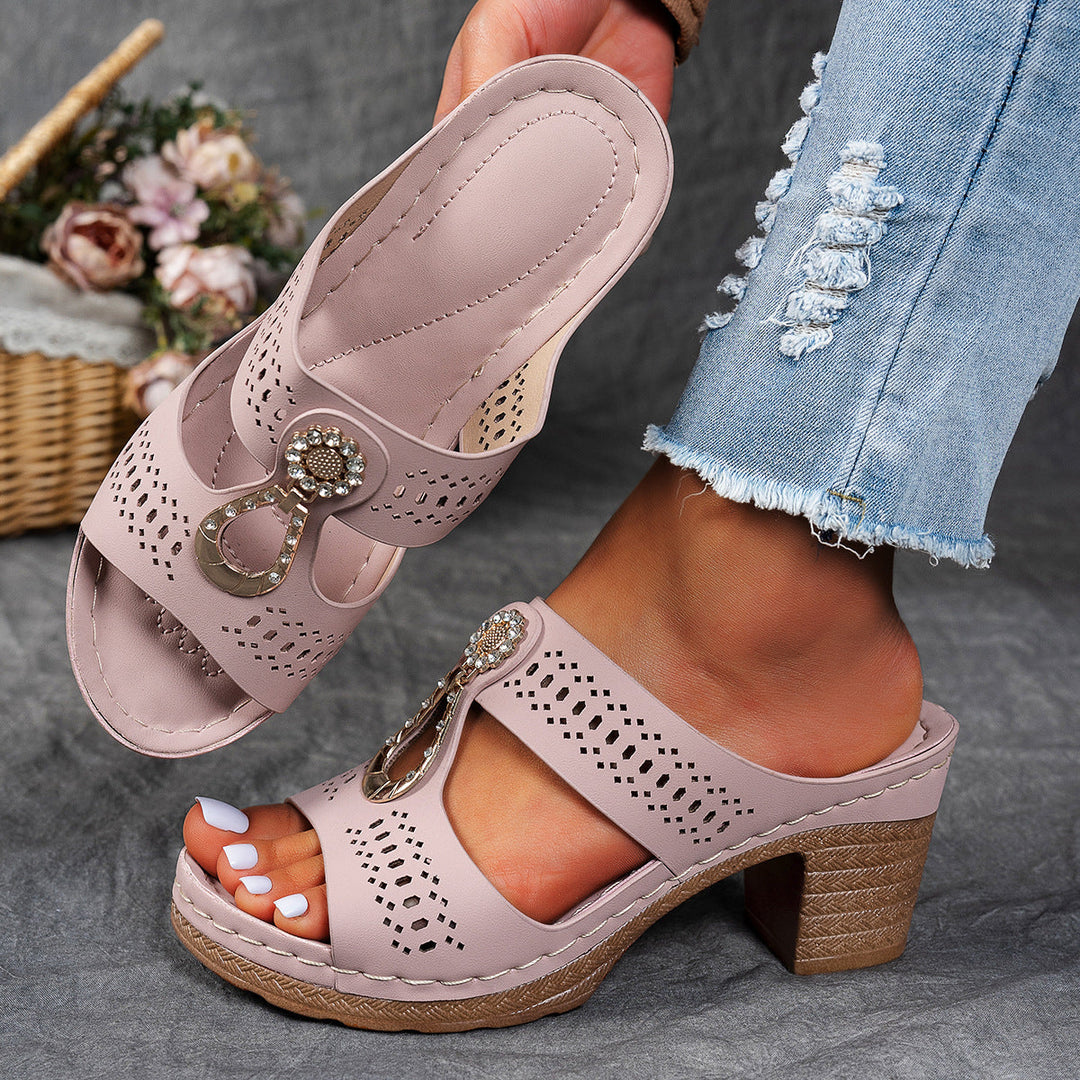 Linda | Sandales Orthopédiques à Talons Hauts Confortables