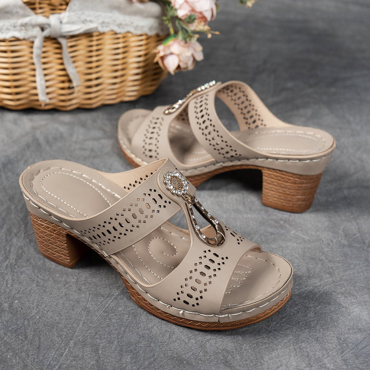 Linda | Sandales Orthopédiques à Talons Hauts Confortables