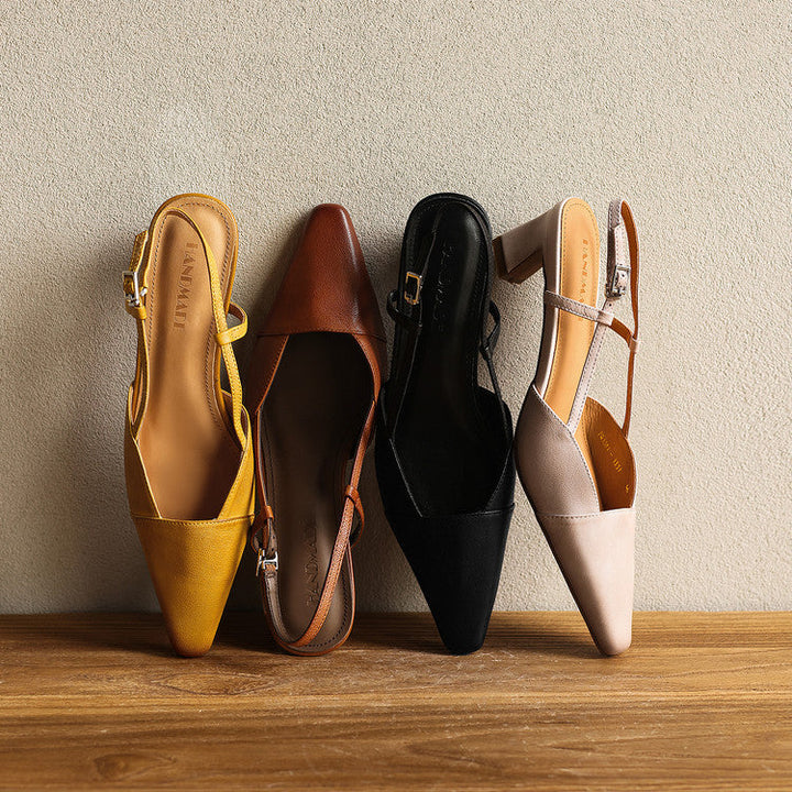 Serelle | Talons Slingback en Cuir