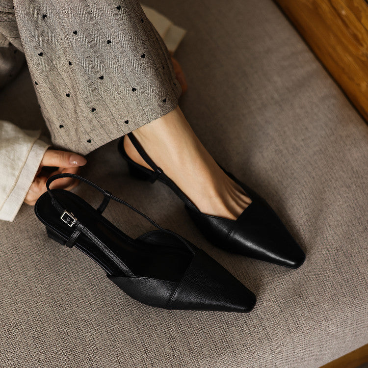 Serelle | Talons Slingback en Cuir