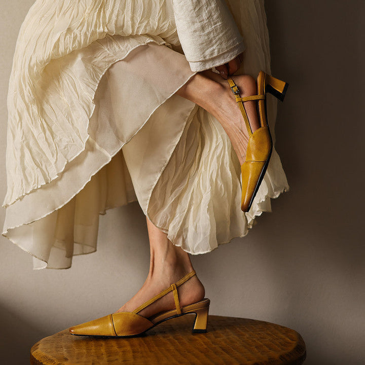 Serelle | Talons Slingback en Cuir