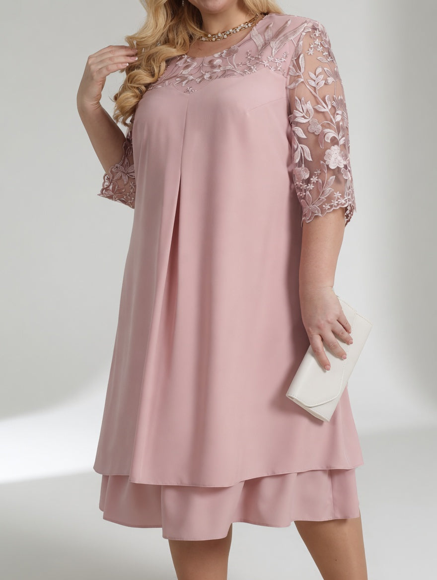 Rosévaine™ — Élégante Robe en Dentelle pour Cérémonies Raffinées