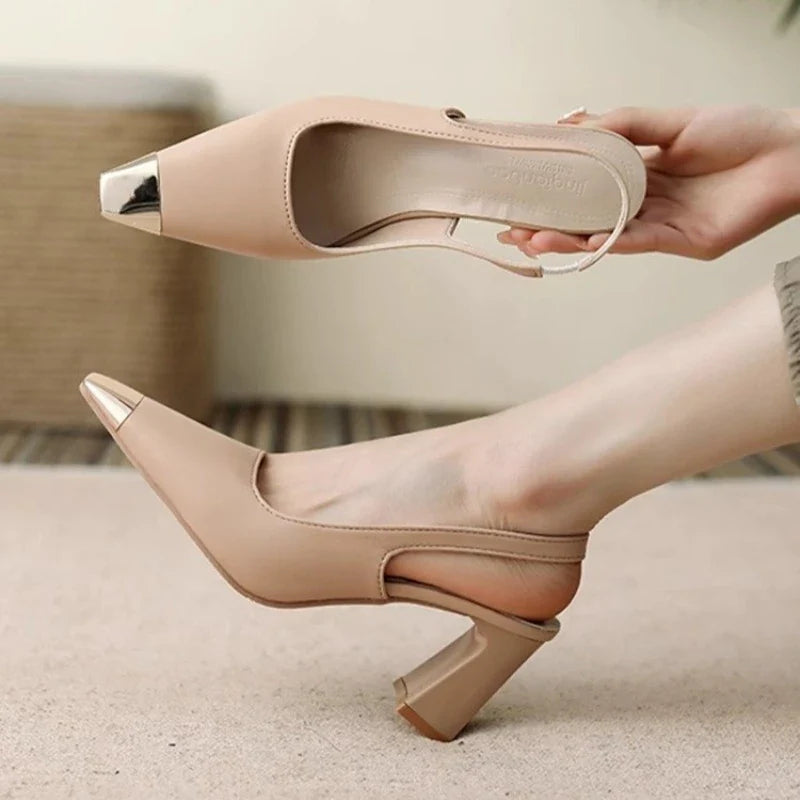 Layla | Talons Slingback à Bout Pointu