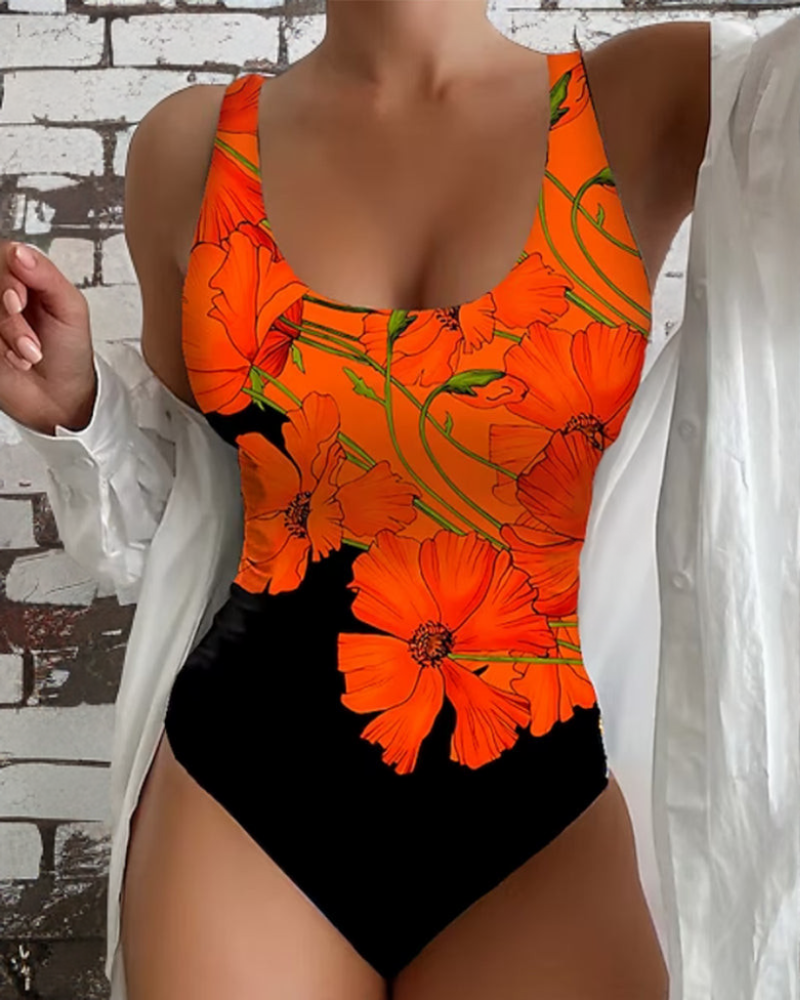 Lucy – Maillot de bain une pièce élégant à imprimé floral