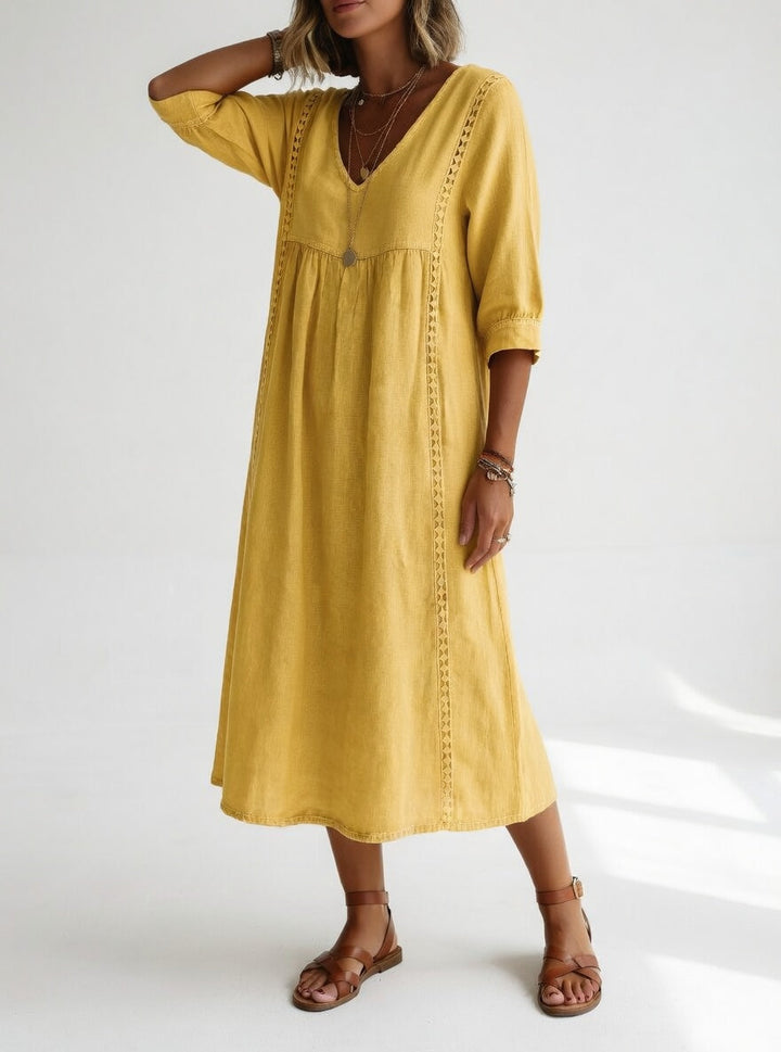 Lioréa™ — Élégante robe midi fluide décontractée