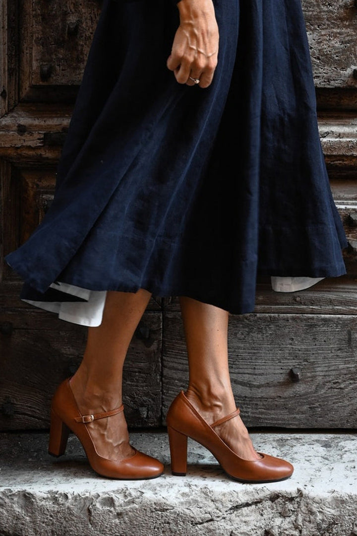 Elizabeth | Sandales à talons bas confortables pour un usage quotidien