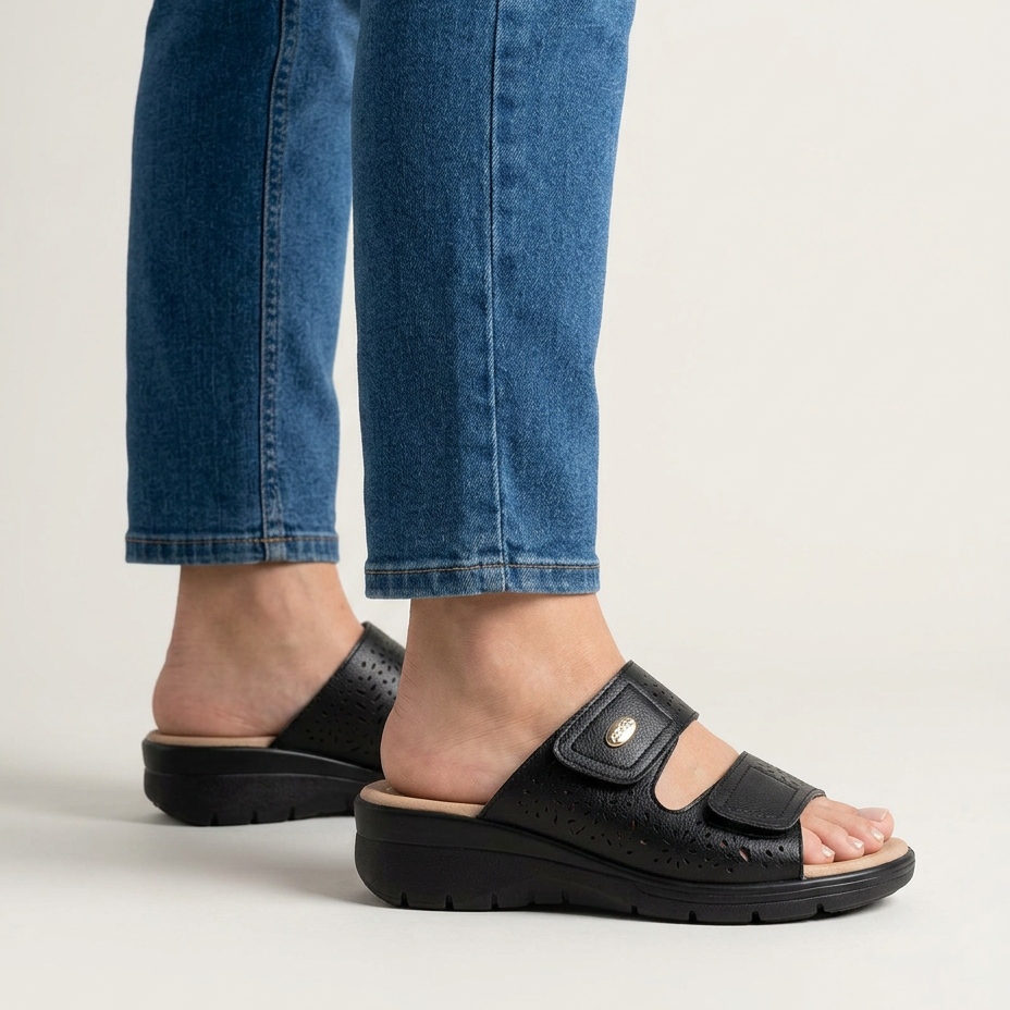 Licia - Ciabatta confortable femme