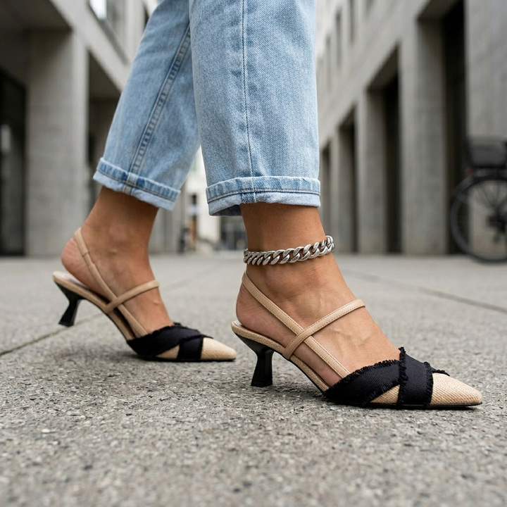 Donna | Talons Ballerines Ouverts