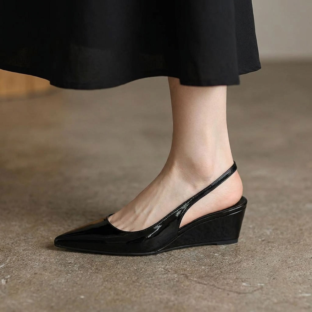 Elena | Talons Wedge à Bride Élégants