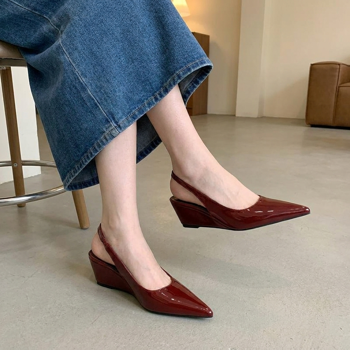 Elena | Talons Wedge à Bride Élégants