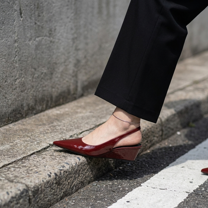 Elena | Talons Wedge à Bride Élégants