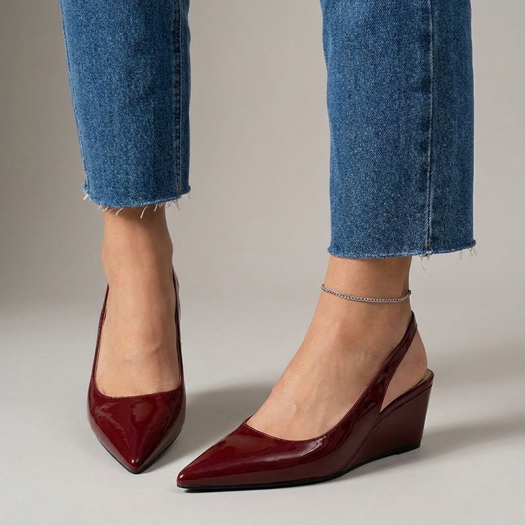 Elena | Talons Wedge à Bride Élégants