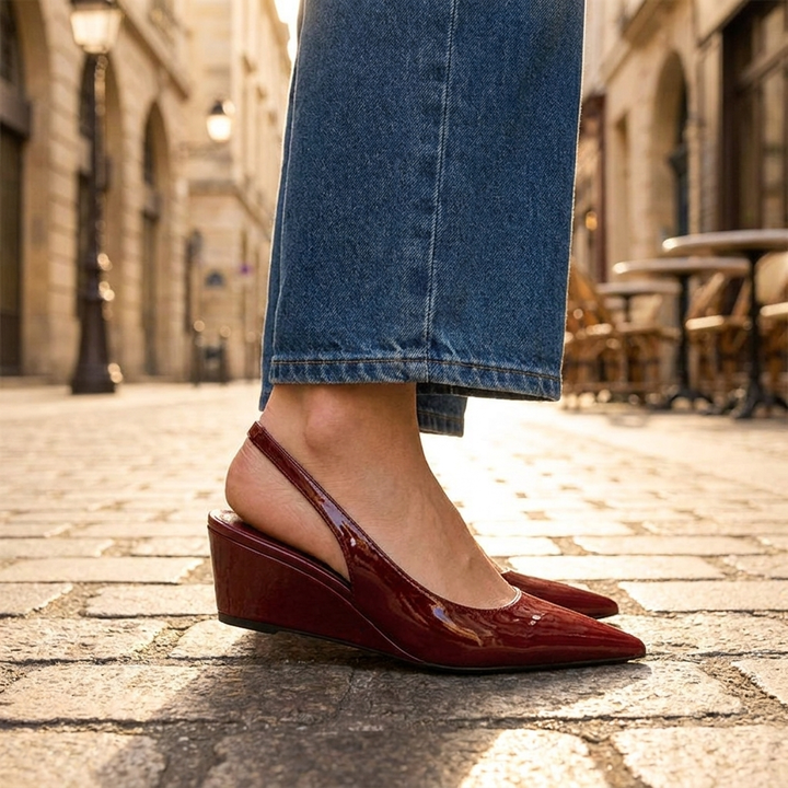 Elena | Talons Wedge à Bride Élégants