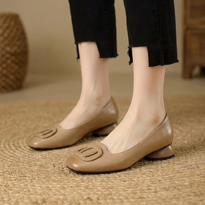 Ballerines en Cuir Opium