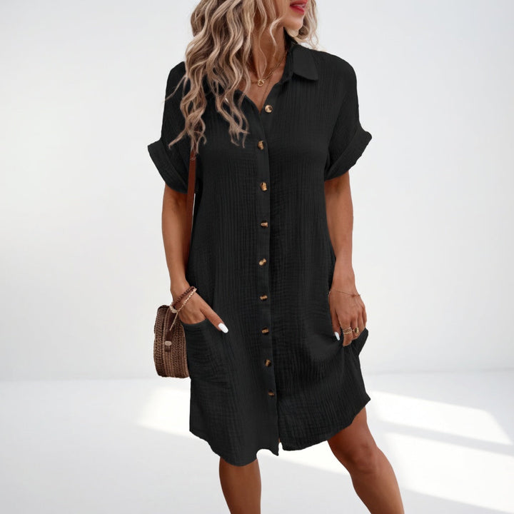 Béatrice™ — Élégante Robe Chemise Pratique et Confortable