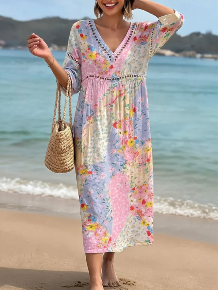 Lysiane™ — Robe estivale fluide à motifs floraux