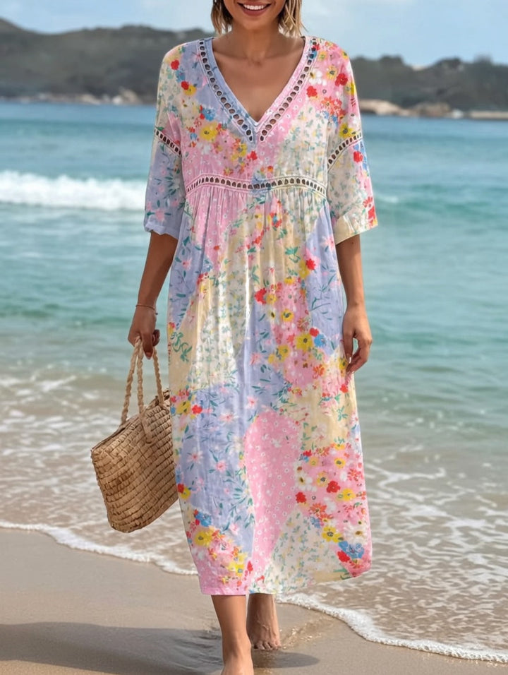 Lysiane™ — Robe estivale fluide à motifs floraux