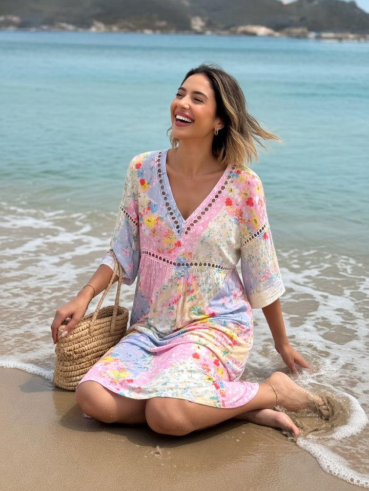Lysiane™ — Robe estivale fluide à motifs floraux