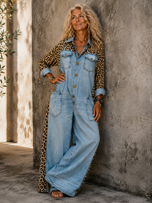Amanda - Combinaison Effet Denim
