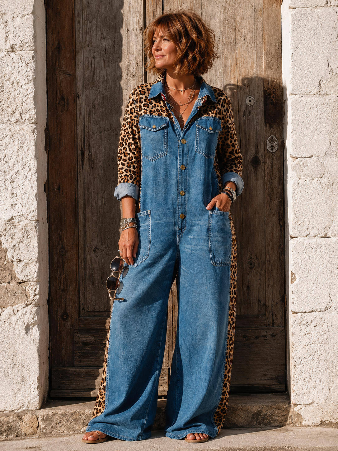 Amanda - Combinaison Effet Denim