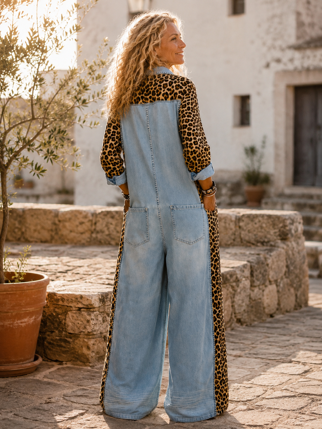 Amanda - Combinaison Effet Denim