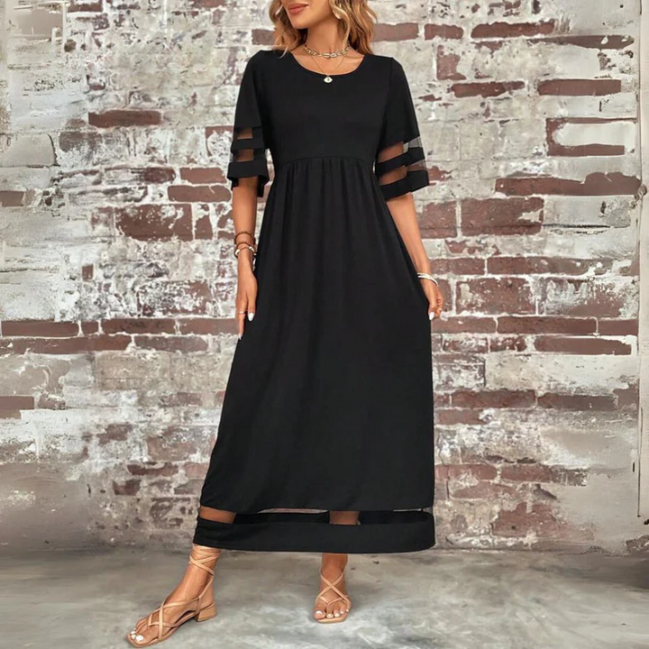 Cerelia | Robe Midi Flatteuse et Améliorant la Silhouette