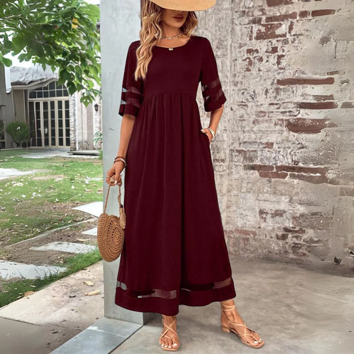 Cerelia | Robe Midi Flatteuse et Améliorant la Silhouette