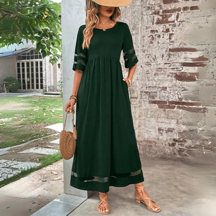 Cerelia | Robe Midi Flatteuse et Améliorant la Silhouette